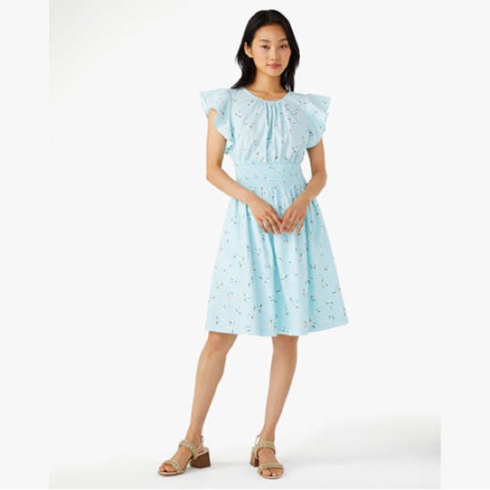 Kate Spade Orange Blossom Toss Blake Dress size medium